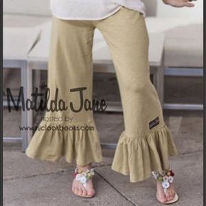 Matilda Jane big ruffles crop pants